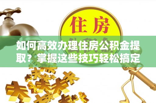 鸟松如何高效办理住房公积金提取？掌握这些技巧轻松搞定