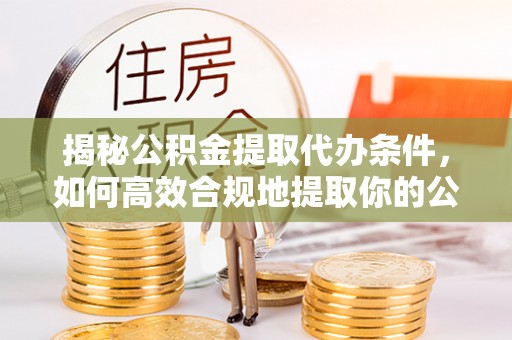 鸟松揭秘公积金提取代办条件，如何高效合规地提取你的公积金