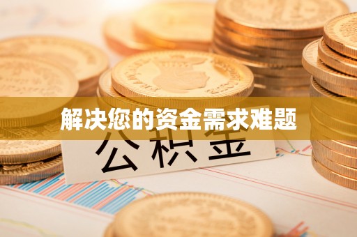 鸟松解决您的资金需求难题