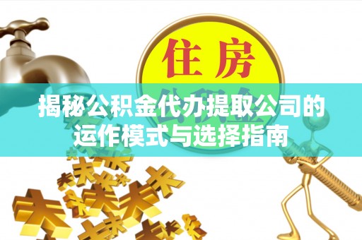 鸟松揭秘公积金代办提取公司的运作模式与选择指南