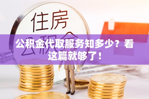 鸟松公积金代取服务知多少？看这篇就够了！