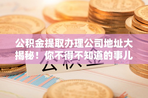 鸟松公积金提取办理公司地址大揭秘！你不得不知道的事儿