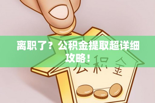 鸟松离职了？公积金提取超详细攻略！