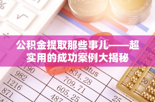 鸟松公积金提取那些事儿——超实用的成功案例大揭秘