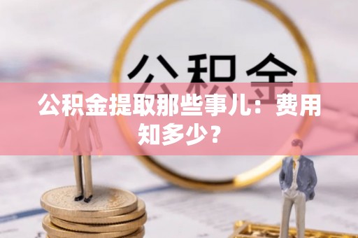 鸟松公积金提取那些事儿：费用知多少？