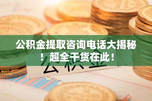 鸟松公积金提取咨询电话大揭秘！超全干货在此！