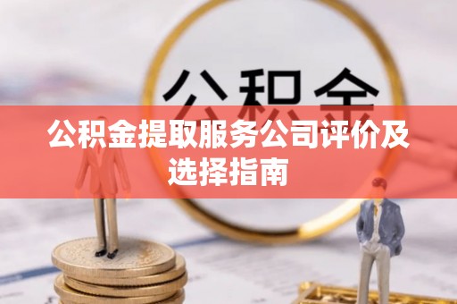鸟松公积金提取服务公司评价及选择指南