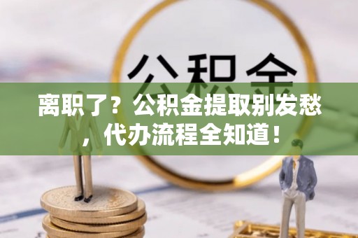 鸟松离职了？公积金提取别发愁，代办流程全知道！